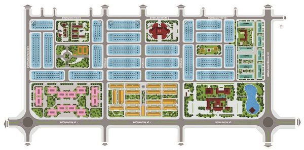 Mặt bằng tổng thể DTA City