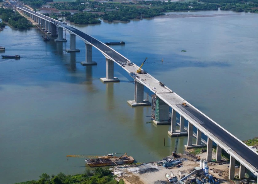 Cầu Nhơn Trạch dài 2,6 km nối TP.HCM với Đồng Nai, mở ra hướng kết nối mới giữa TP.HCM với vùng Đông Nam bộ