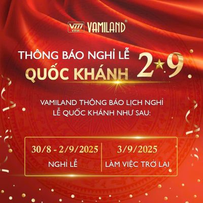 Vamihland thông báo lịch nghỉ lễ Quốc khánh 2 - 9